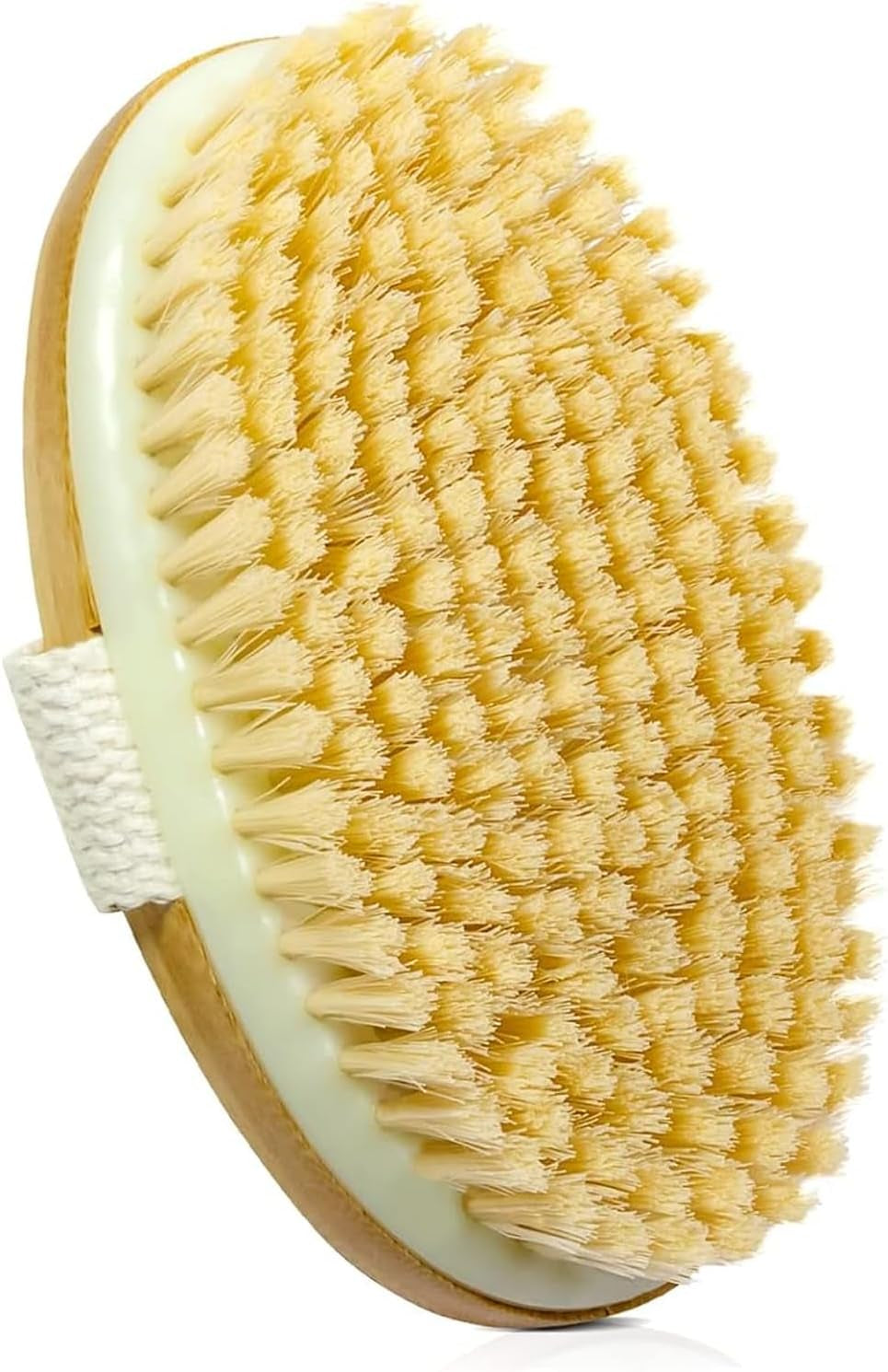 Bamboo Dry Body Brushes,Dry Body Scrubber for Dry Skin, Blood Circulation, Cellulite Treatment,Drying Brush Suitable for All Kinds of Skin with Soft and Stiff Bristles