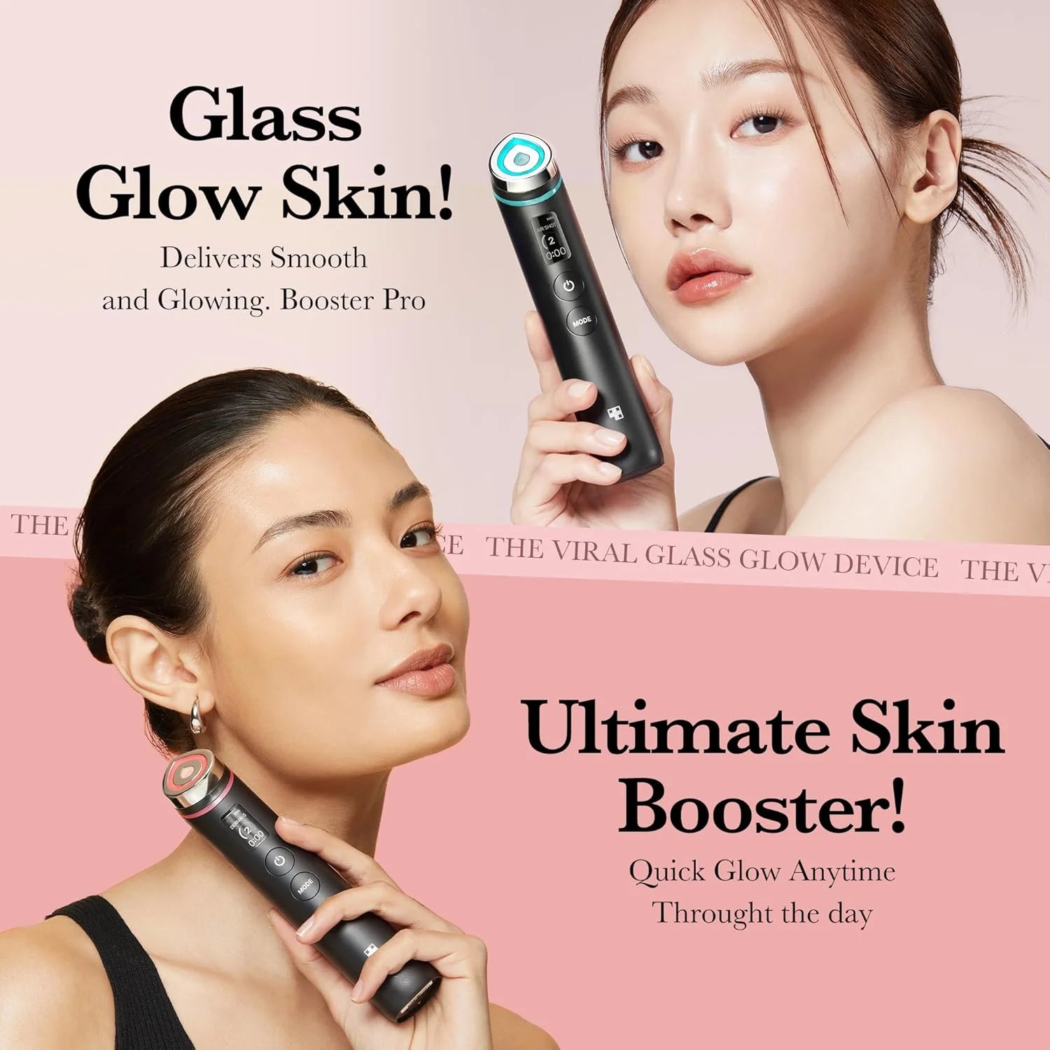  6-In-1 Real Glass Glow Beauty Massager